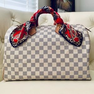 💯AUTHENTIC LOUIS VUITTON DAMIER AZUR SPEEDY 35